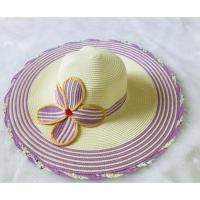 ราคา หมวกสาน หมวกสานปีกกว้างแต่งดอกไม้ (1577111199)