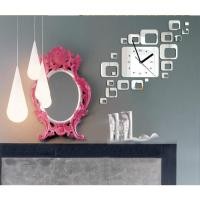 ราคา นาฬิกา DIY เรขาคณิต ติดผนัง DIY CREATIVE WALL CLOCK (8787707388)