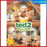 ราคา POPMART Ted2 Teddy Bear Movable Plush Pendant pop mart teddy bear Mobile Doll Pendant GONG (29231416736)