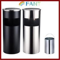 ราคา FANT ถังขยะขนาดใหญ่, ถังขยะทรงกลมทรงกระบอกสูง, ถังขยะยืนสแตนเลสที่ทนทานกลางแจ้งสําหรับถังขยะแห้ง (44651197470)