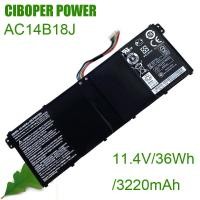ราคา CP Laptop Battery AC14B18J 11.1V/36WH/3220mAh For Aspire E3-111 E3-112 E3-112M ES1-531 MS2394 B115-MP EX2519 N15Q3 N15W4 (19096628847)