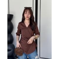 ราคา colourblockmatter - Mila Satin Shirt เสื้อเชิ้ตซาติน ฟรีไซส์ มี 5 สี (28242400254)