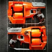 ราคา ปืน Nerf Zombie Strike FlipFury Pre-Loved ของเล่นกระสุนโฟม เด็กผู้ชาย (22544942931)