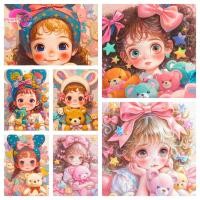 ราคา Pl Winnie the Pooh Girl 5D DIY เพชรทาสีคริสตัลรอบฝังเพชรชุดเพชรน้ําเพชรภาพวาดตกแต่งบ้าน 30x40 ซม. (25383828516)