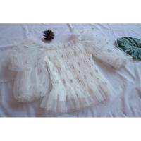 ราคา ครอปฟรุ้งฟริ้งสีขาว ใส่ปาดไหล่ก็ได้ ไม่ปาดก็ได้ (4663880866)