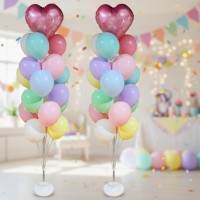 ราคา เสาบอลลูนพลาสติกตกแต่งสําหรับงานปาร์ตี้ งานแต่งงาน วันเกิด—น้ําหนักเบาและประหยัด (49500238580)