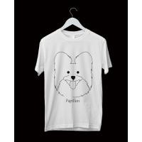 ราคา เสื้อลายกราฟฟิก minimal มินิมอล สกรีนลายหมา เสื้อลายหมา แขนสั้น คอกลม คอวี แฟชั่นสไตล์ญี่ปุ่น DGFCY55 Papillon (24324814971)