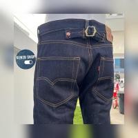 ราคา กางเกงยีนส์ผ้าดิบริมแดง เบลล์หลัง เป้ากระดุม (24012252930)