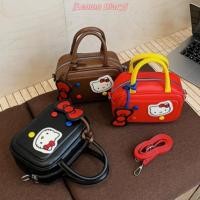 ราคา กระเป๋าสะพายข้าง Hello Kitty จาก Sanrio แบบโบว์จี้ สำหรับผู้หญิง ขนาดกระทัดรัด พกพาสะดวก เป็นของขวัญใหม่ (43225105501)