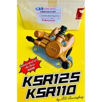 ราคา ปั้มดิสก์เบรคหน้าล่าง KSR125 ,KSR110 ,KSR ทุกรุ่น พร้อมผ้าดิส+ขาจับปั้ม สีทอง อย่างดีCKT(KAWASAKI) ปั้มดิสเบรคหน้าksr (25860937346)