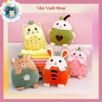 ราคา ผ้าห่มและหมอนรูปสัตว์ผลไม้ (40363502959)