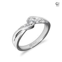 ราคา Zilvy - แหวนหญิงเพชรน้ำร้อย 0.11 กะรัต (GR985) (5383897987)