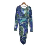 ราคา Emilio Pucci MOI Dress Women Patterned all over Green Blue Purple Direct from Japan Secondhand (29903343012)