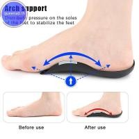 ราคา Queena0 High Arch Support Insoles Non-Slip Plantar Support Pad Shock-Absorbing Foot Pads สําหรับเท้าแบนและ Fallen Arches th (46801702479)