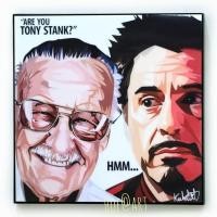 ราคา Stan Lee & Iron man Marvel Comics รูปภาพ​ติด​ผนัง ​pop​ art กรอบรูป มาร์เวล การ์ตูน แต่งบ้าน ของขวัญ โปสเตอร์ (6738434594)