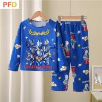 ราคา Ultraman ชุดนอนเด็กชุดสูทแขนยาวฤดูใบไม้ผลิฤดูใบไม้ร่วงชายหญิง Homewear Sanrio Kuromi (29012276355)