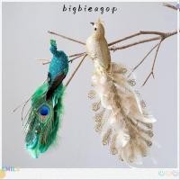 ราคา BIGBIEGOP คริสต์มาสนกยูงตกแต่ง,ที่สมจริง Feathers โฟมจําลองนกยูง,การ์ตูน DIY หัตถกรรม Shimmering นกยูงตุ๊กตาของเล่น 2025 Navidad Decor (51801615395)