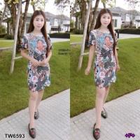 ราคา เดรสเงาะงานป้าย nana สีเขียว (7729387228)