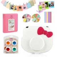 ราคา เคสกระเป๋าสำหรับกล้อง Fujifilm Instax Mini Hello Kitty สีขาว + อัลบั้ม + 10 - In - 1 (1936851690)