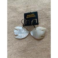 ราคา ต่างหู ตุ้มหู แฟชั่น ทำจากเปลือกหอยแท้ ลายหายาก (41017121297)