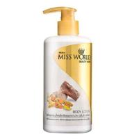 ราคา มิสทีน มิสเวิลด์ บอดี้โลชั่น Mistine Miss World Beauty Herb Body Lotion ขนาด 400ml. ของแท้ 100% (11209773138)
