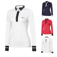 ราคา Titleist Golf เสื้อผ้าผู้หญิง Breathable Quick-Drying Wicking เสื้อยืดกีฬา Casual เสื้อโปโลแฟชั่นกลางแจ้งแขนยาว fjhj (51000482256)