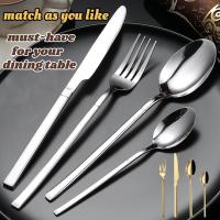 ราคา ช้อนส้อม สเตนเลส กล่องมี 4 คู่ ช้อน&ส้อม ชุดช้อนส้อม ช้อนส้อมสแตนเลส ช้อน / ส้อม ยาว ทนทาน Forks and spoons (40661980978)