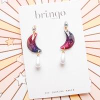 ราคา Brinqo 259 ✨ ต่างหูพระจันทร์เสี้ยว (3604918241)