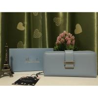 ราคา กระเป๋าสตางค์ใบยาว MARADA สีฟ้า หนังนิ่ม สวยปัง (8312659384)