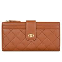 ราคา HUER Coila Quilted Bi Fold 9446-073Camel (42455785299)