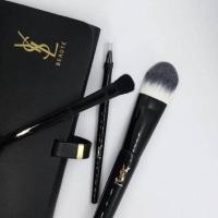 ราคา YSL Yves Saint Laurent beauty travel size makeup brush set แปรง 3 ชิ้น+กระเป๋า (17092202506)