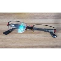 ราคา แว่น Emporio Armani Half Rim Glasses Size 52/17 128mm สีดำ/แดง (28541532021)