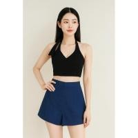 ราคา ✨เซต 2 ชิ้นสุดปัง!✨ สายเดี่ยวผูกคอ x กางเกงขาสั้นเอวสูง ใส่แล้วหุ่นเป๊ะ โชว์ไหล่สวย ขายาวเพรียว (20492818589)