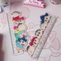 ราคา ROSEGOOD ไม้บรรทัดอะคริลิค,อุปกรณ์การเรียนรู้ 15 ซม./5.91in วัดไม้บรรทัด,ทนทานการ์ตูนเครื่องเขียน Crayon Shin-chan วาดไม้บรรทัด (46601935620)