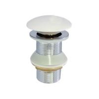 ราคา VEGARR สะดืออ่างล้างหน้าสแตนเลสอย่างหนา ฝาเซรามิค ชนิดกดสปริง ไม่มีรูน้ำล้น วีก้า รุ่น V816FW (15210568041)