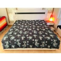 ราคา ผ้านวมขนเป็ด หรือไส้ผ้านวมขนเป็ด ขนาด 6-6.5ฟุต สีเทาดำลายดอก ยี่ห้อ BAZAAR (ใหม่) มือสองสภาพดี สินค้าญี่ปุ่น-เกาหลีแท้ (16195301967)