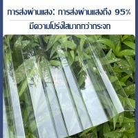 ราคา แผ่นหลังคา FRP แผ่นหลังคาใสๆ โปร่งแสง กระเบื้องหลังคา แผ่นใส ลอนคู่ ลอนเล็ก อย่างหนา ยาว แผ่นพลาสติก 1.5/1.7/2 mm (47100863686)