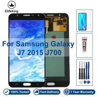 ราคา หน้าจอสัมผัส LCD 5.5 นิ้ว แบบเปลี่ยน สําหรับ Samsung Galaxy J7 2015 J700 SM-J700F J700M J700H (22969435682)