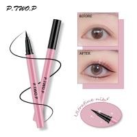 ราคา PTWOP Professional Liquid Eyeliner Cat Style Pen Long-lasting Quick Drying Anti-sweat Waterproof Smooth Matte Eyeliner Makeups (25511141543)