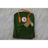 ราคา Fjallraven Kanken Classic Bag Leaf Green-Burnt Orange (122495561)