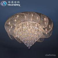 ราคา ขายร้อนหรูหรารอบห้องนั่งเล่นห้องนอนโคมไฟเพดาน ไฟวิศวกรรมโรงแรม LED โคมไฟเพดานคริสตัล ZLTG (25139440911)