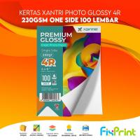 ราคา Xantri One Side Photo Glossy Paper 4R 230gsm / 200gsm 4R Glossy Paper Photo 20 แผ่น/100 แผ่น (43556778667)