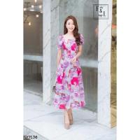 ราคา เดรสยาวชมพูม่วงFairyAngel (10727651816)