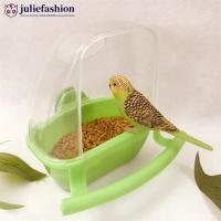 ราคา JULIEFASHION BIRD Cage Feeder Parrot แขวนชาม Parakeet Feeder กล่องกรงสัตว์เลี้ยงพลาสติกอาหารนกอุปกรณ์ B9M6 (44215707605)
