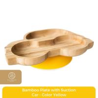 ราคา แผ่นรถไม้ไผ่ Eco Rascals พร้อมดูด - สีเหลือง (29982461381)