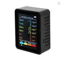 ราคา 6 In 1 PM2.5 PM10 HCHO TVOC CO2 Multifunctional Air Quality Detector CO คาร์บอนไดออกไซด์ฟอร์มาลดีไฮด์ Monitor LCD หน้าจอขนาดใหญ่จอแสดงผลแบบพกพา Home Office Hotel Desktop Air Qual (29814983818)