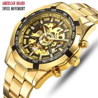 ราคา Forsining นาฬิกาแฟชั่น สเตนเลส กันน้ำ นาฬิกากลไกอัตโนมัติ (5113317663)