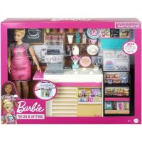 ราคา พร้อมส่ง ของแท้Barbie Coffee Shop Playset ตุ๊กตาบาร์บี้และชุดเพลเซ็ตร้านกาแฟ กล่องใหญ่ อุปกรณ์เยอะ ลูกเล่นทำน้ำได้ (42503853027)
