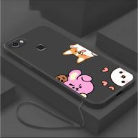 ราคา เคส VIVO V7 V7 PLUS เคสโทรศัพท์ซิลิโคนกันกระแทกการออกแบบใหม่น่ารักสาม Probe เคสป้องกัน (43012472332)