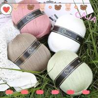 ราคา คาจา1 ผ้าไหมเส้นด้ายฝ้าย,บางลูกไม้ผ้าไหมแท้มือถักเส้นด้าย,ที่มีสีสันถักอุปกรณ์โครเชต์เส้นด้ายสําหรับโครเชต์ถักเสื้อกันหนาวผ้าคลุมไหล่ (29739551885)